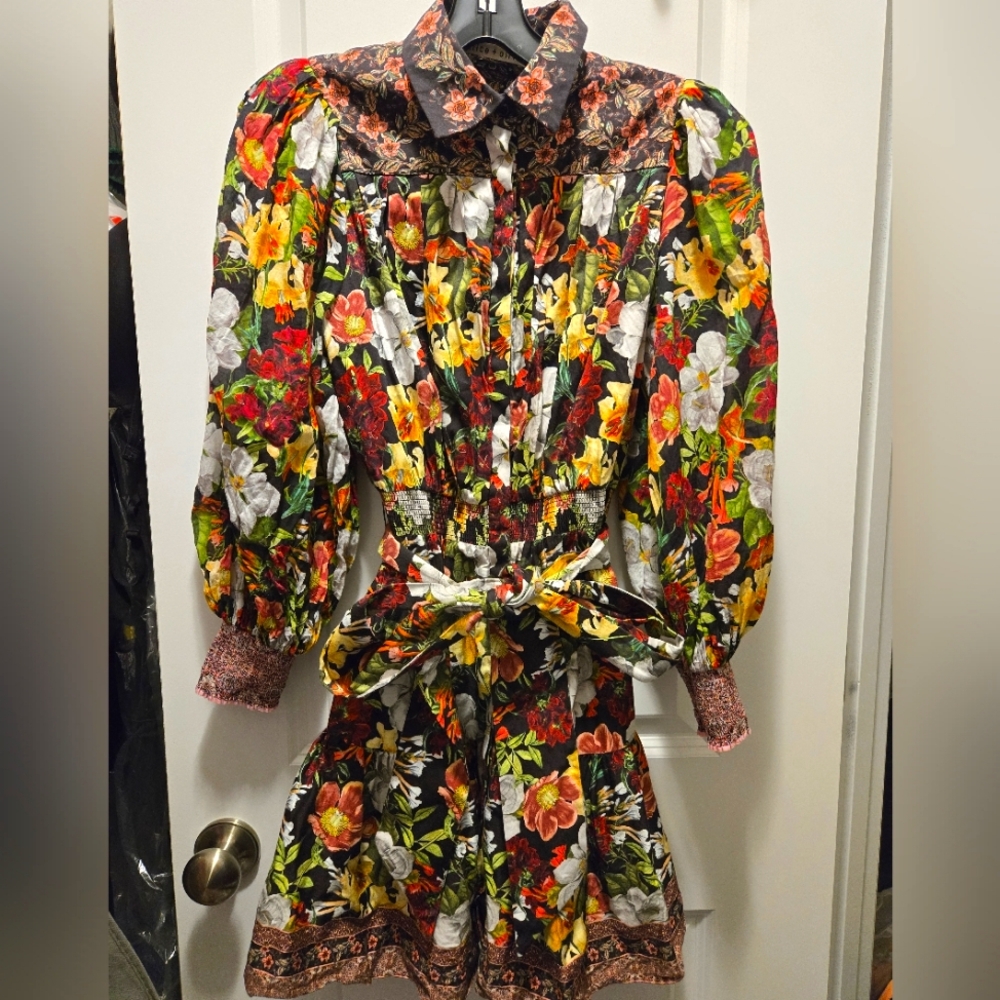 Floral Long-Sleeve Dress